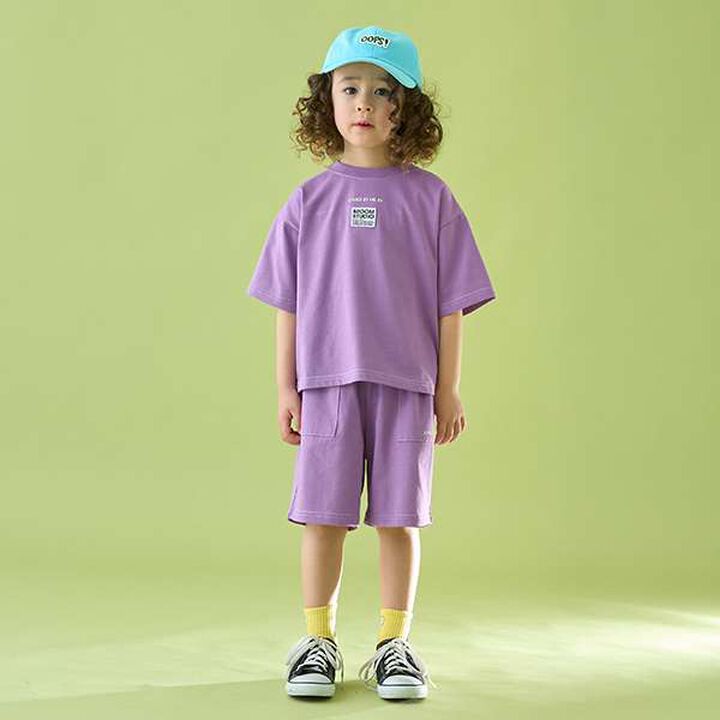 [Coordinatable Setup] [Kaiteki Tenjiku] Contrast Stitching 5-Length Pants,Deep blue, medium image number 22