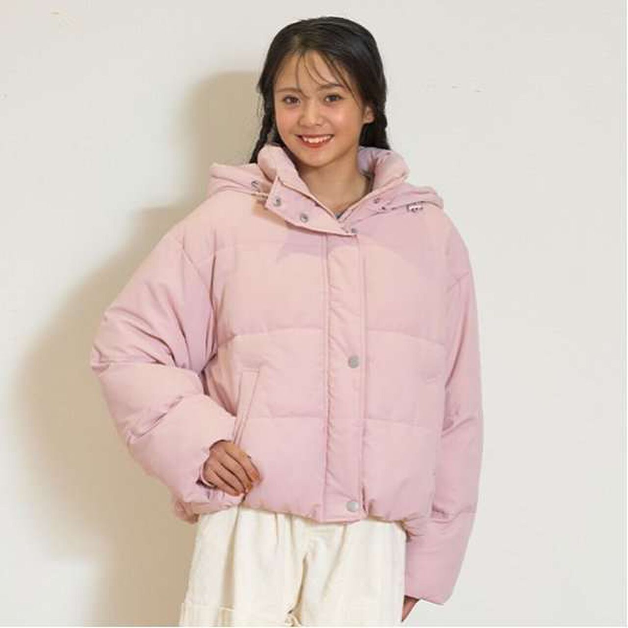 Puffy Short Jacket,Black, large image number 21