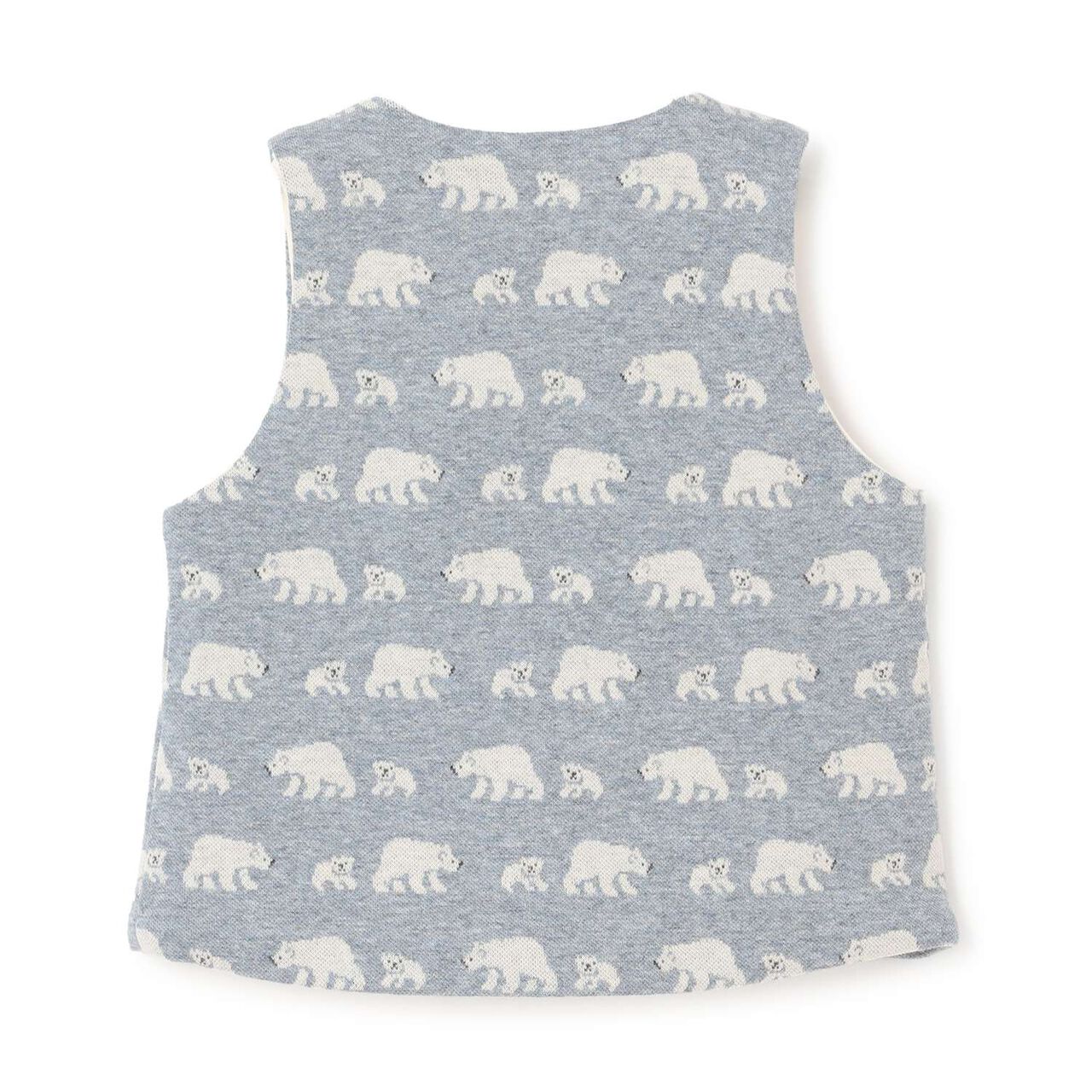 Organic Jacquard Vest,Navy, large image number 1