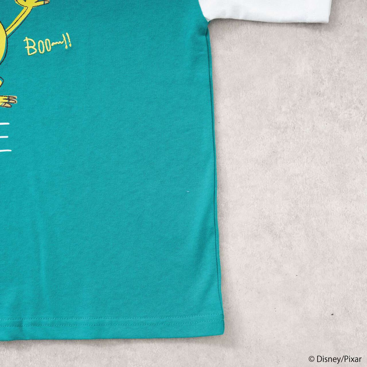 [Monsters, Inc.] Handwritten Print Wide Half T-Shirt,Blue, large image number 15