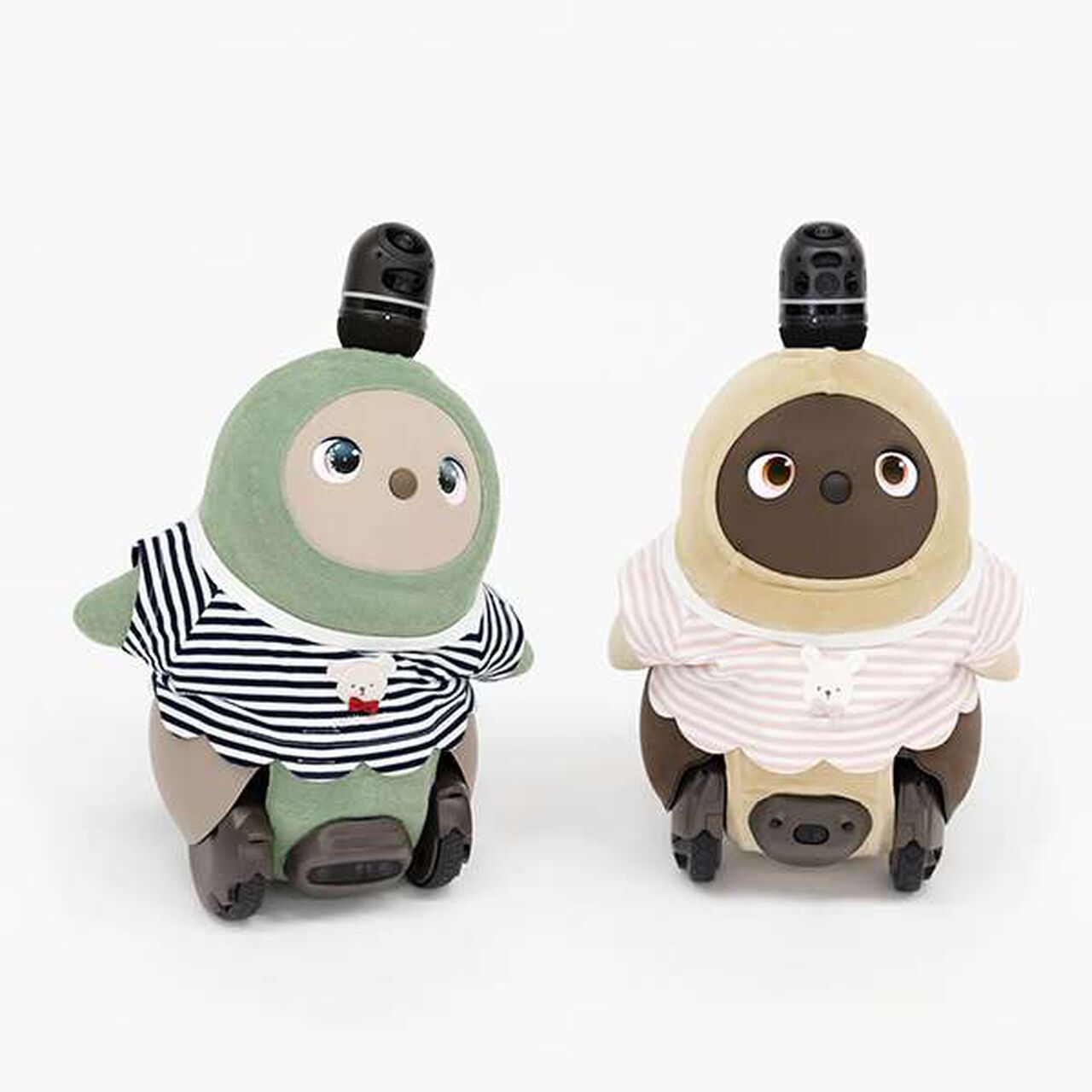 petit main × LOVOT Scallop Trim Stripe Pattern T-Shirt,Navy, large image number 10