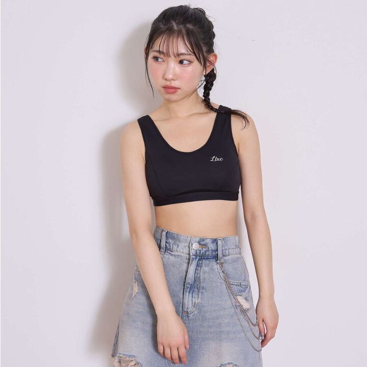 Mesh Half Top,Sax blue, medium image number 4