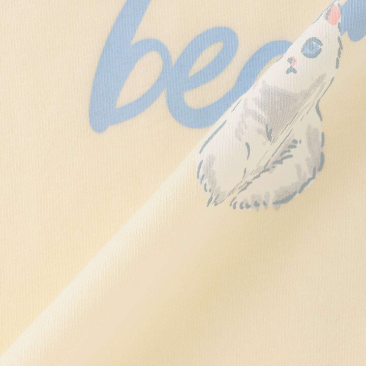 [100% Cotton] Sherbet T-Shirt [UV Cool Touch & Shape-Retaining] Assorted 7 Patterns T-Shirt [Kids Girls],Pearl white, medium image number 12