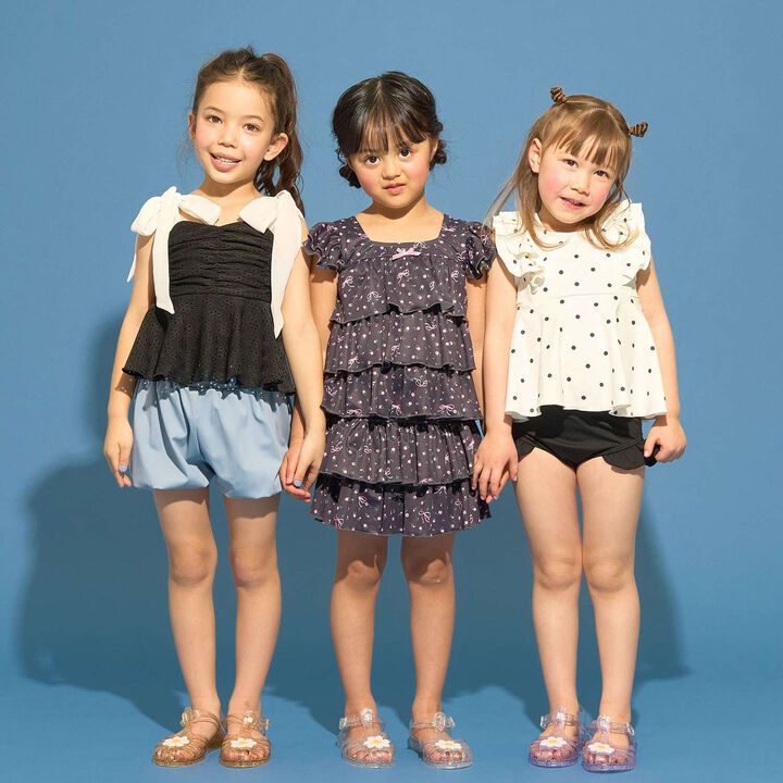 [SWIM] [UV Protection] Lace Top & Balloon Pants Separate Swimsuit,Off white, medium image number 20