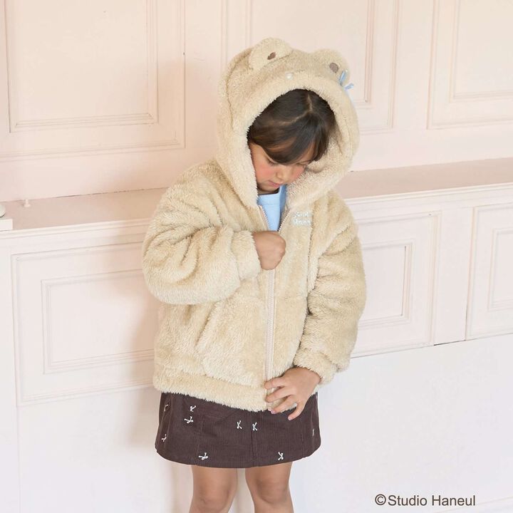 [Studio Hanul] Pam & Tarte Fluffy Zip Parka,Beige, medium image number 14