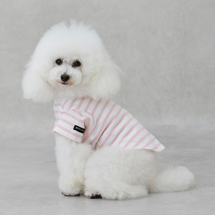 [Link][DOG] Cool Touch Striped T-Shirt,, medium