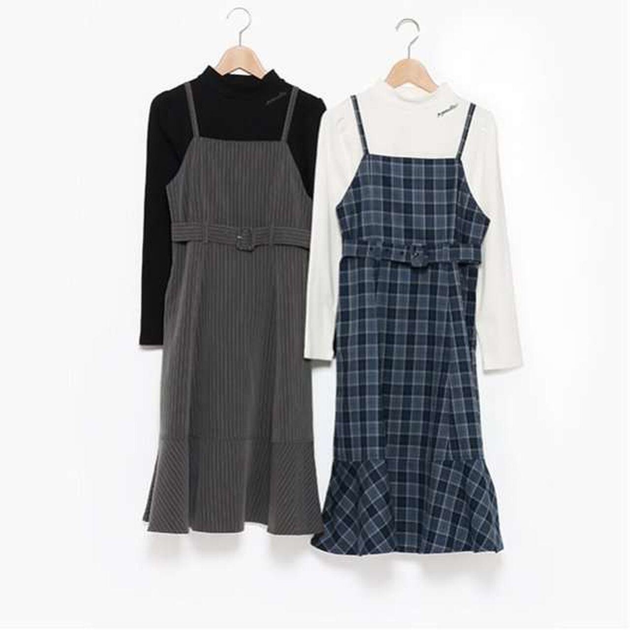 Cami Dress + Puff Sleeve Top,Navy, large image number 6