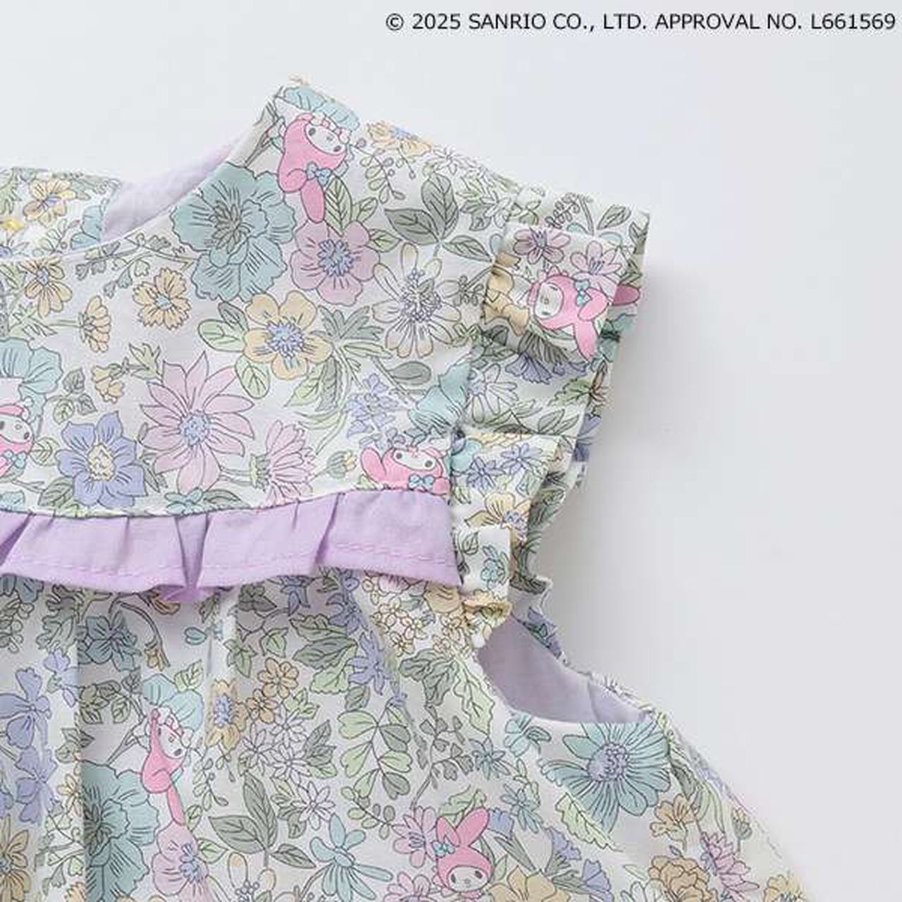 [My Melody] Liberty Baby Suit,Coral red, large image number 4