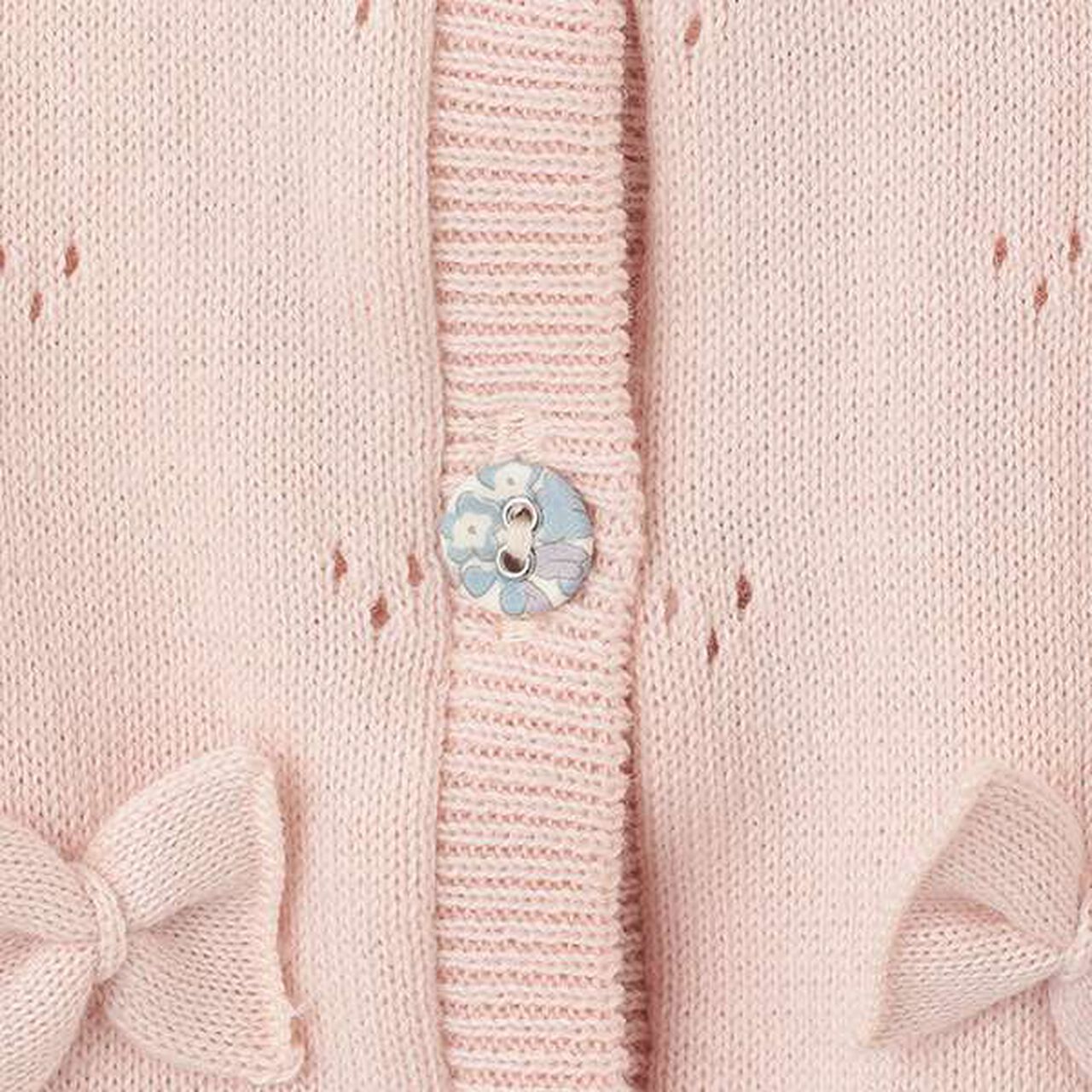 Ribbon Cardigan,Pink, large image number 4