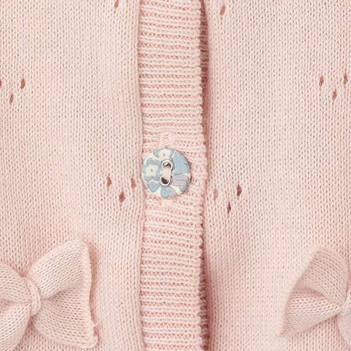 Ribbon Cardigan,Pink, medium image number 4