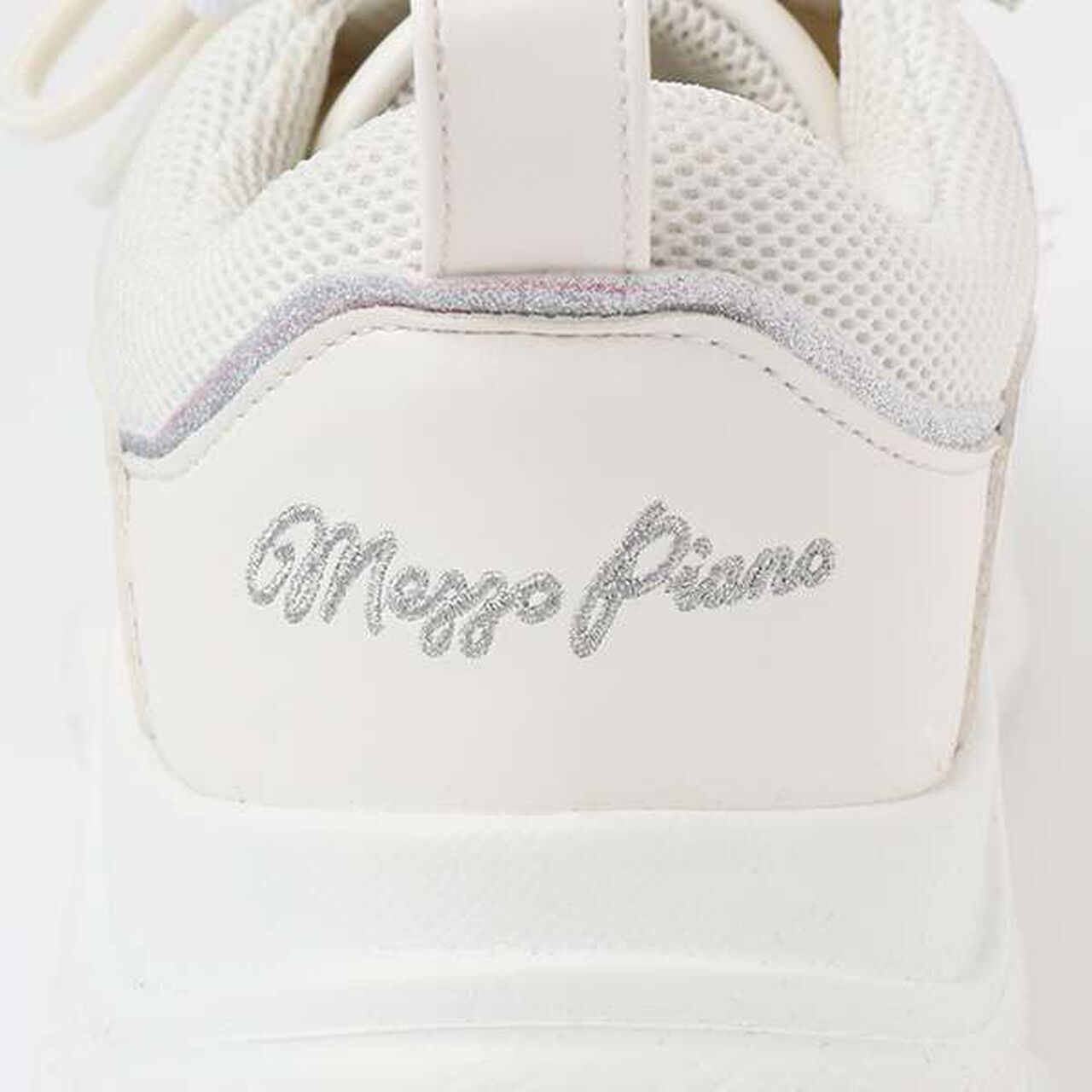 Dad Sneakers with Pearl Charm,White, large image number 10