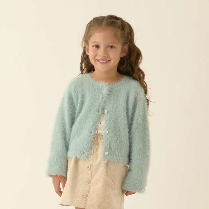 Shaggy Knit Cardigan,Red, medium image number 22