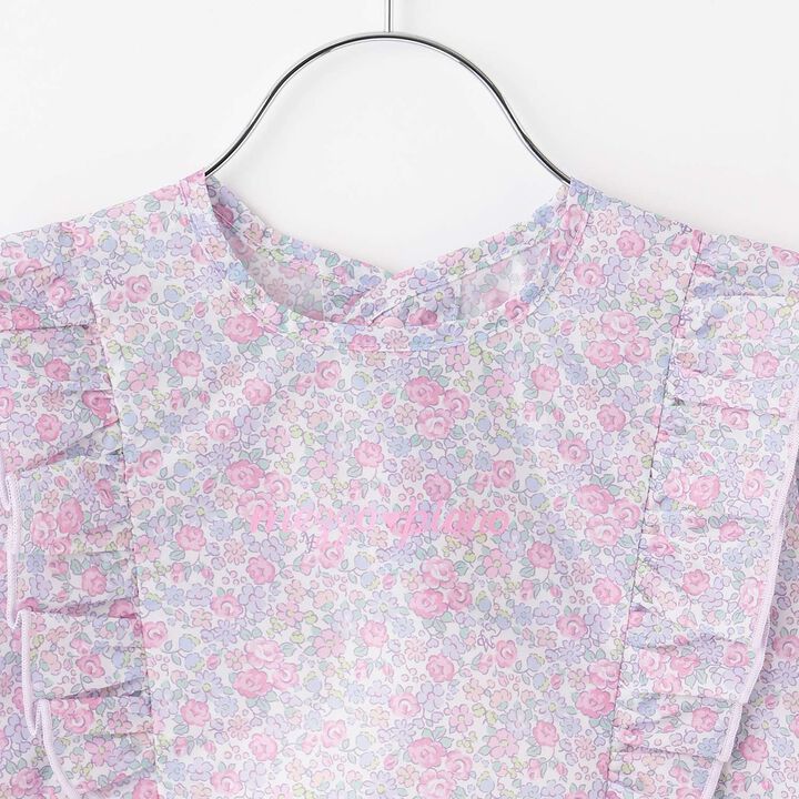 Little Flower Pattern Dining Smock,Pink, medium image number 3
