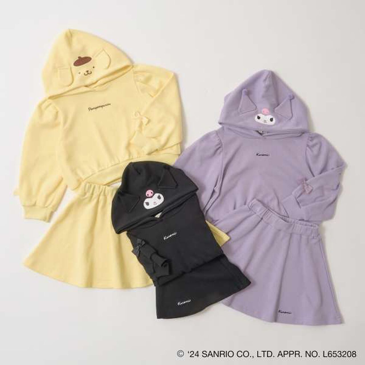 [Sanrio Characters] Transformation Parka & Flare Skirt Outfit Set,Lavender, large image number 1