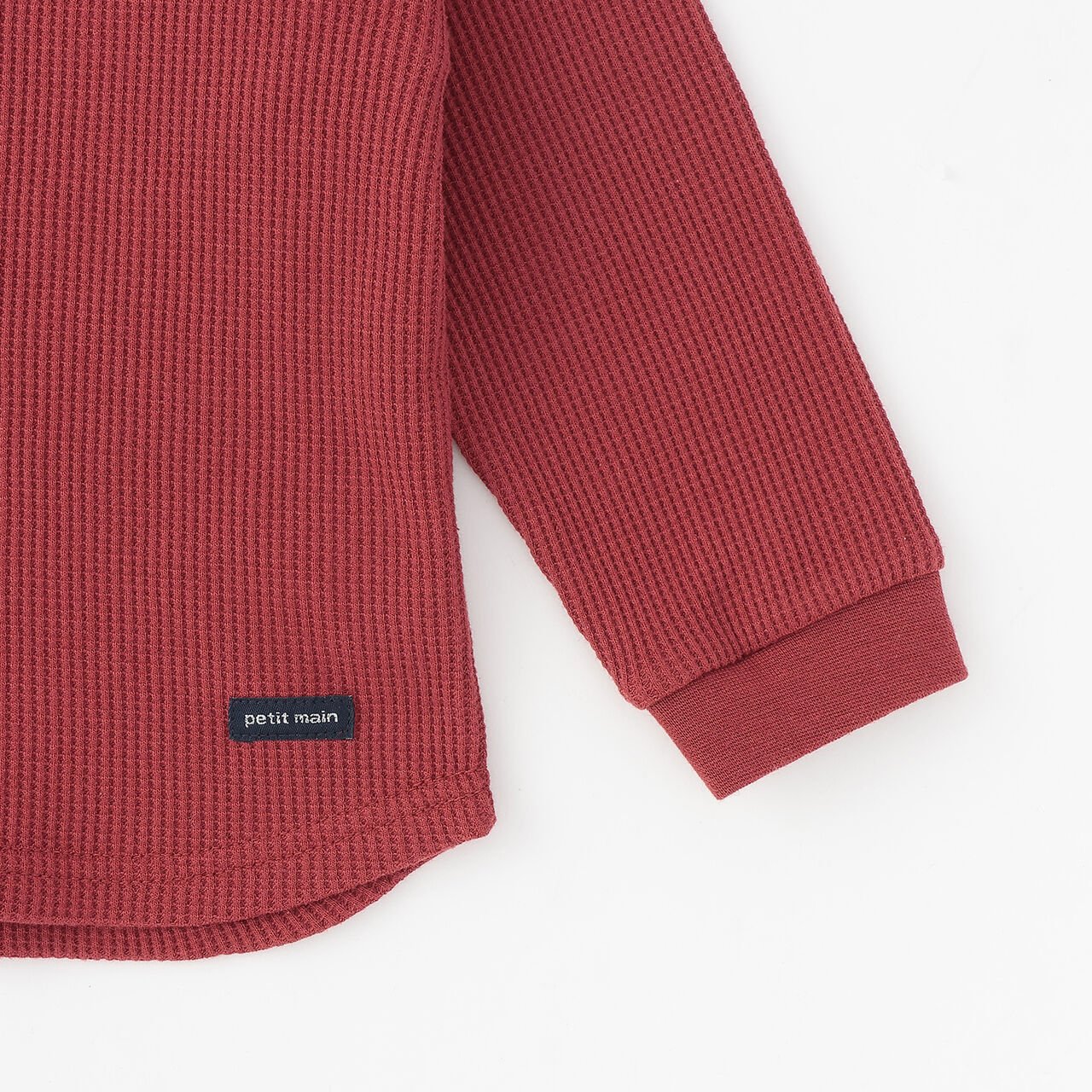 [GOOD PRICE] Waffle Long-Sleeve T-Shirt,Blue, large image number 9