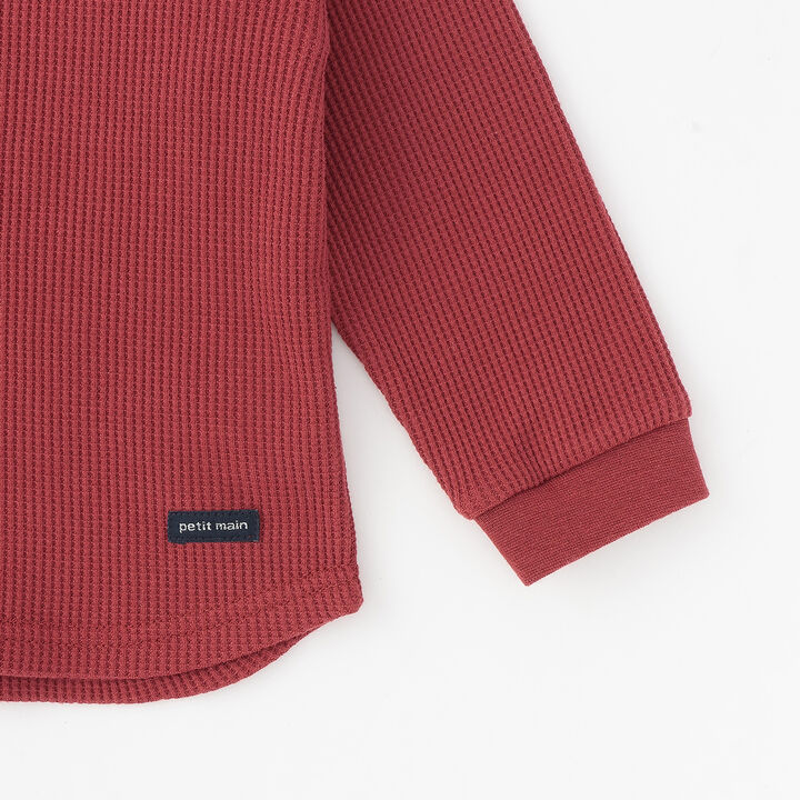 [GOOD PRICE] Waffle Long-Sleeve T-Shirt,Blue, medium image number 9