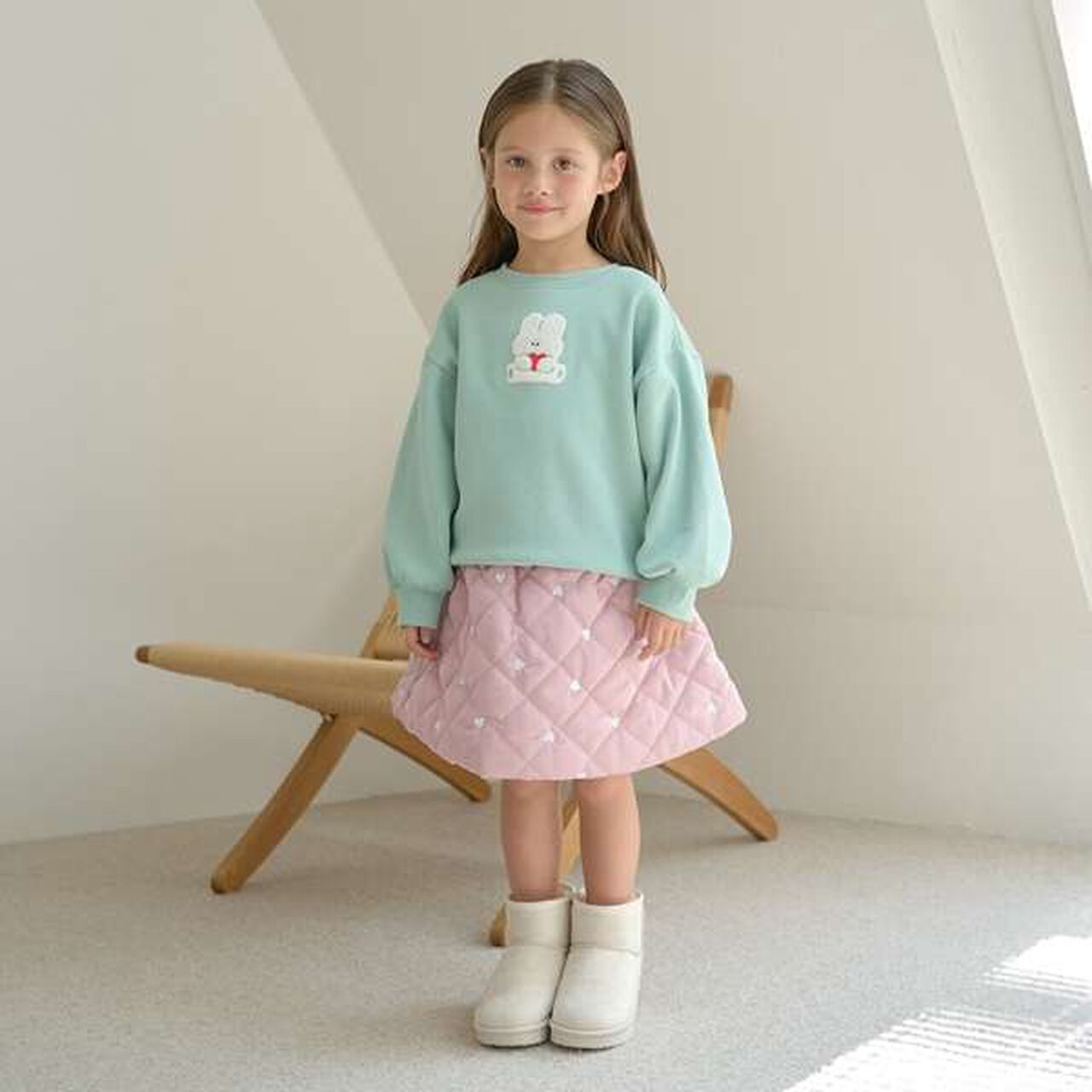 Pilling-Resistant Fleece Sweatshirt,Milky white, large image number 3