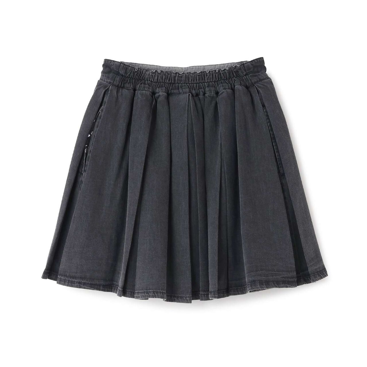 Lace-Up Box Pleated Skirt-Pants,Ivory, large image number 1