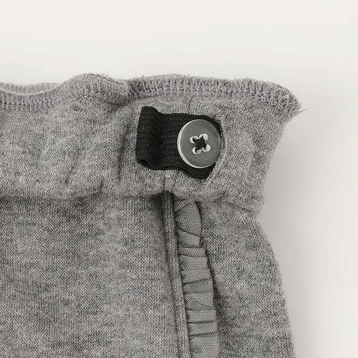 Warm Leggings with Side Frills,Black, medium image number 3