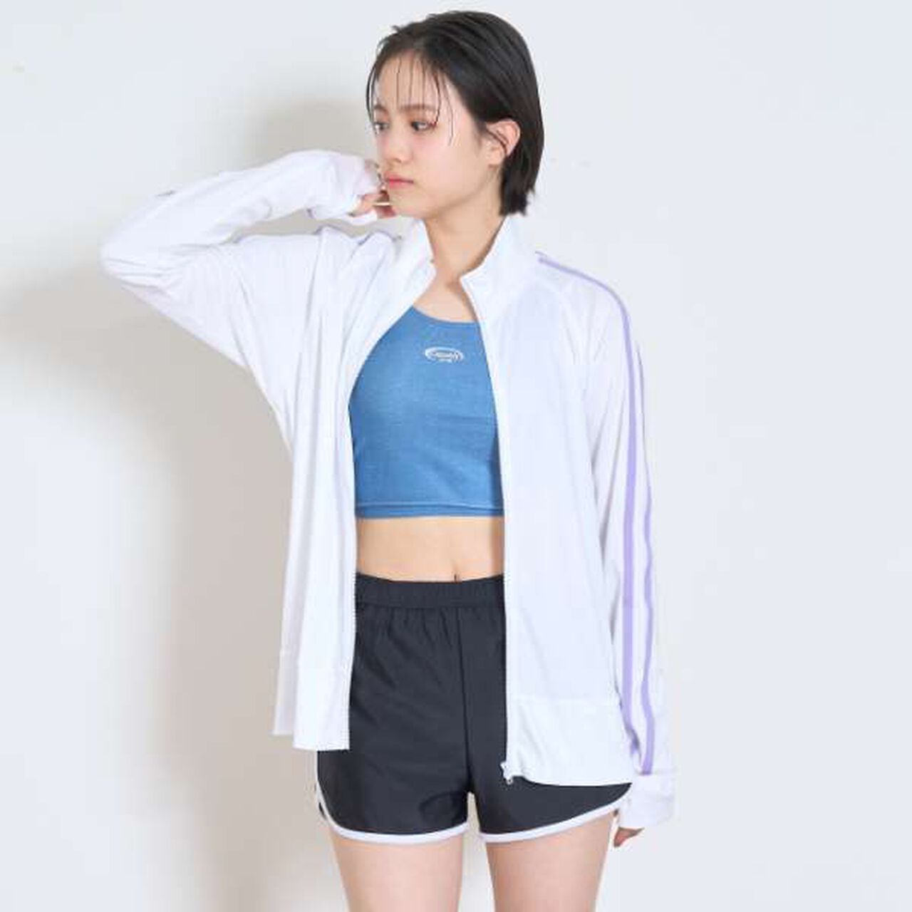[SWIM] UV Jacket with Finger Holes,Milky white, large image number 2