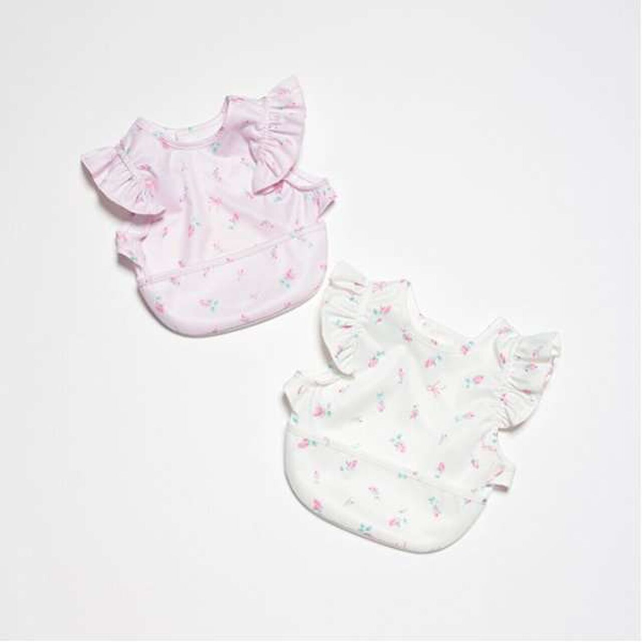 Rosebud Pattern Feeding Bib,Light pink, large image number 11