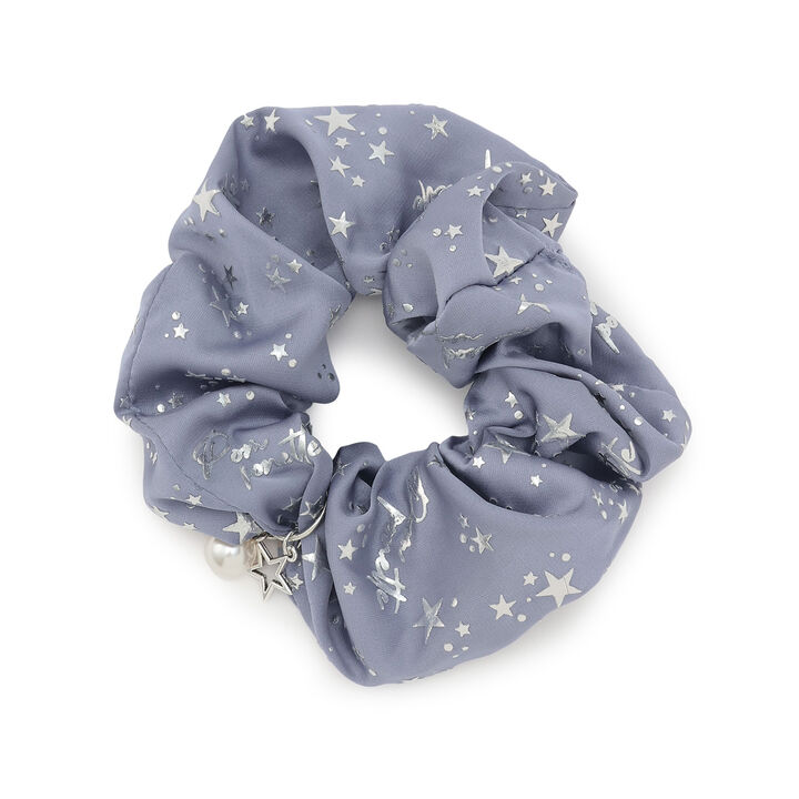 Star All-Over Print Scrunchie,Black, medium image number 5