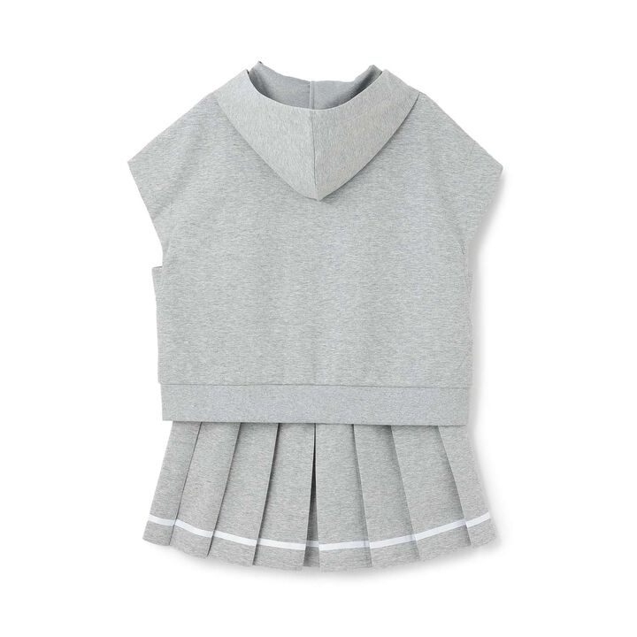 [Cool Touch] French Sleeve Parka Outfit Set,Top gray, medium image number 7