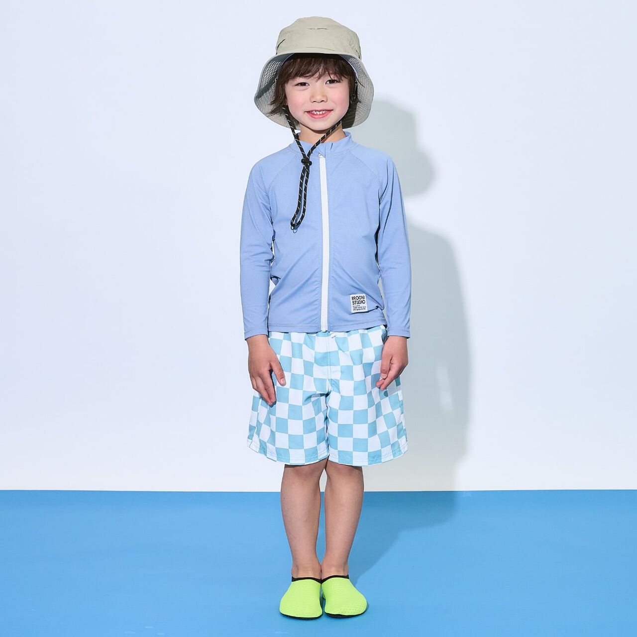 [SWIM] [UV] Full-Zip Mesh Rash Guard [Kids' Clothing] [Boys & Girls],Milky white, large image number 22