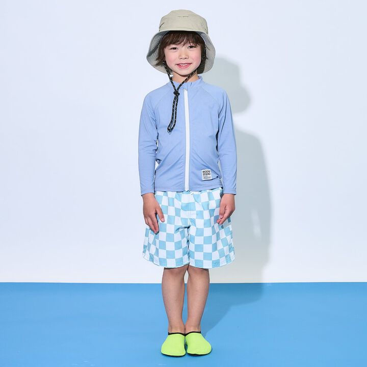 [SWIM] [UV] Full-Zip Mesh Rash Guard [Kids' Clothing] [Boys & Girls],Milky white, medium image number 22