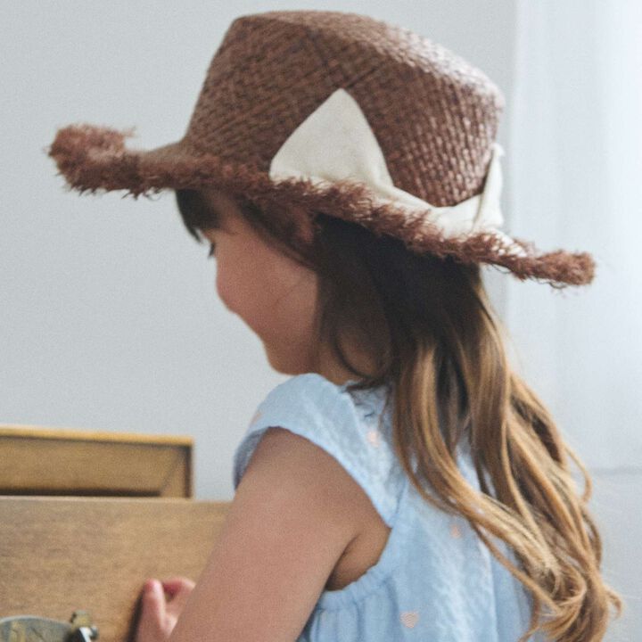 Raffia Hat,Light beige, medium image number 1
