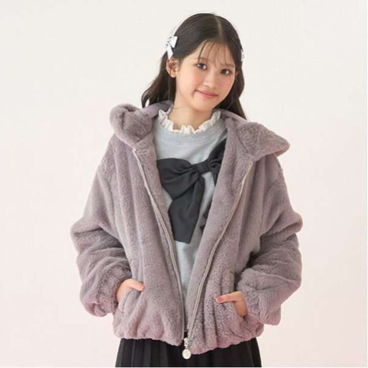 Fluffy Fleece Jacket,Ivory, medium image number 12