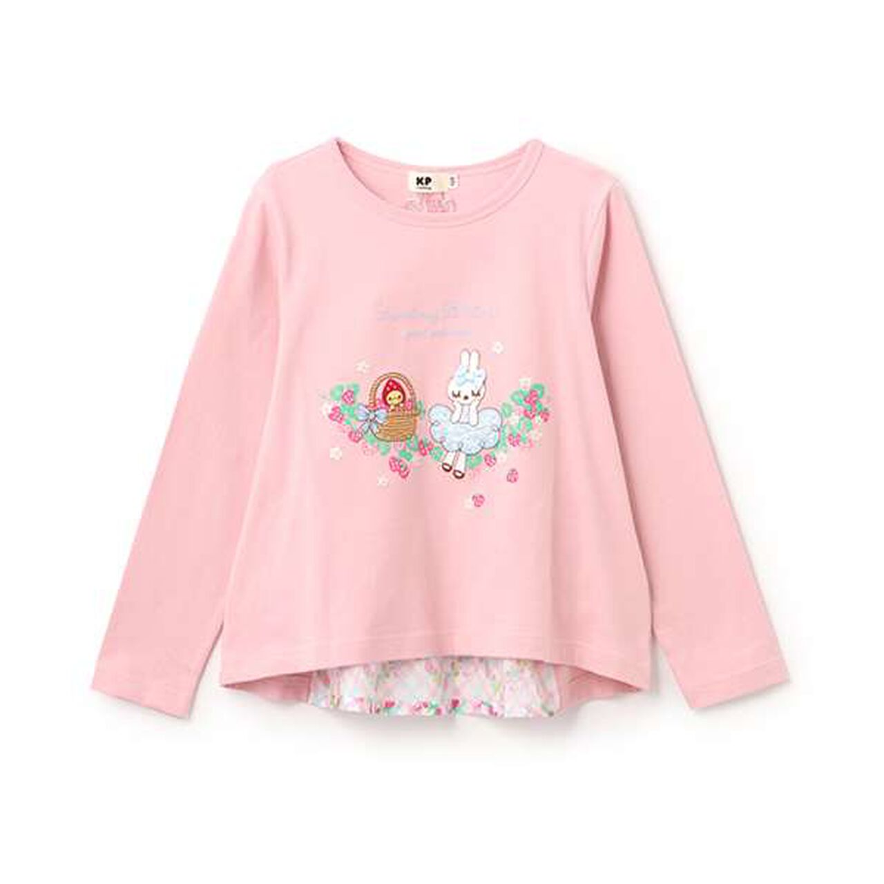 Strawberry Mimi Long-Sleeve T-Shirt,Pink, large image number 0