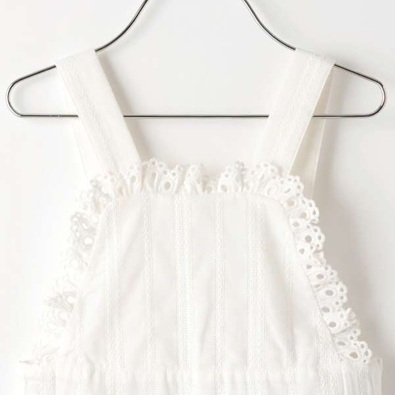 Lace Overalls,Off white, large image number 6
