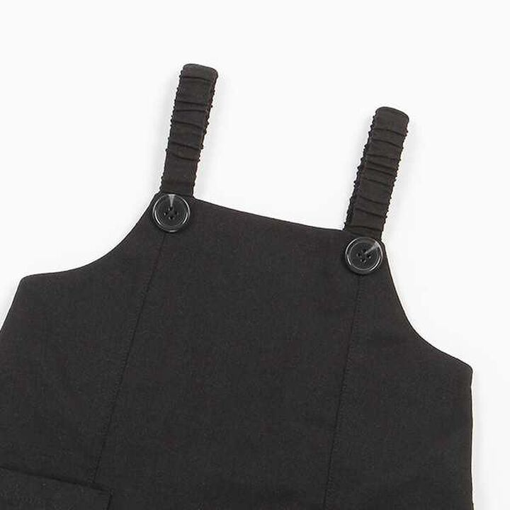 AJUGA Button Jumper Dress (Kids),Black, medium image number 4