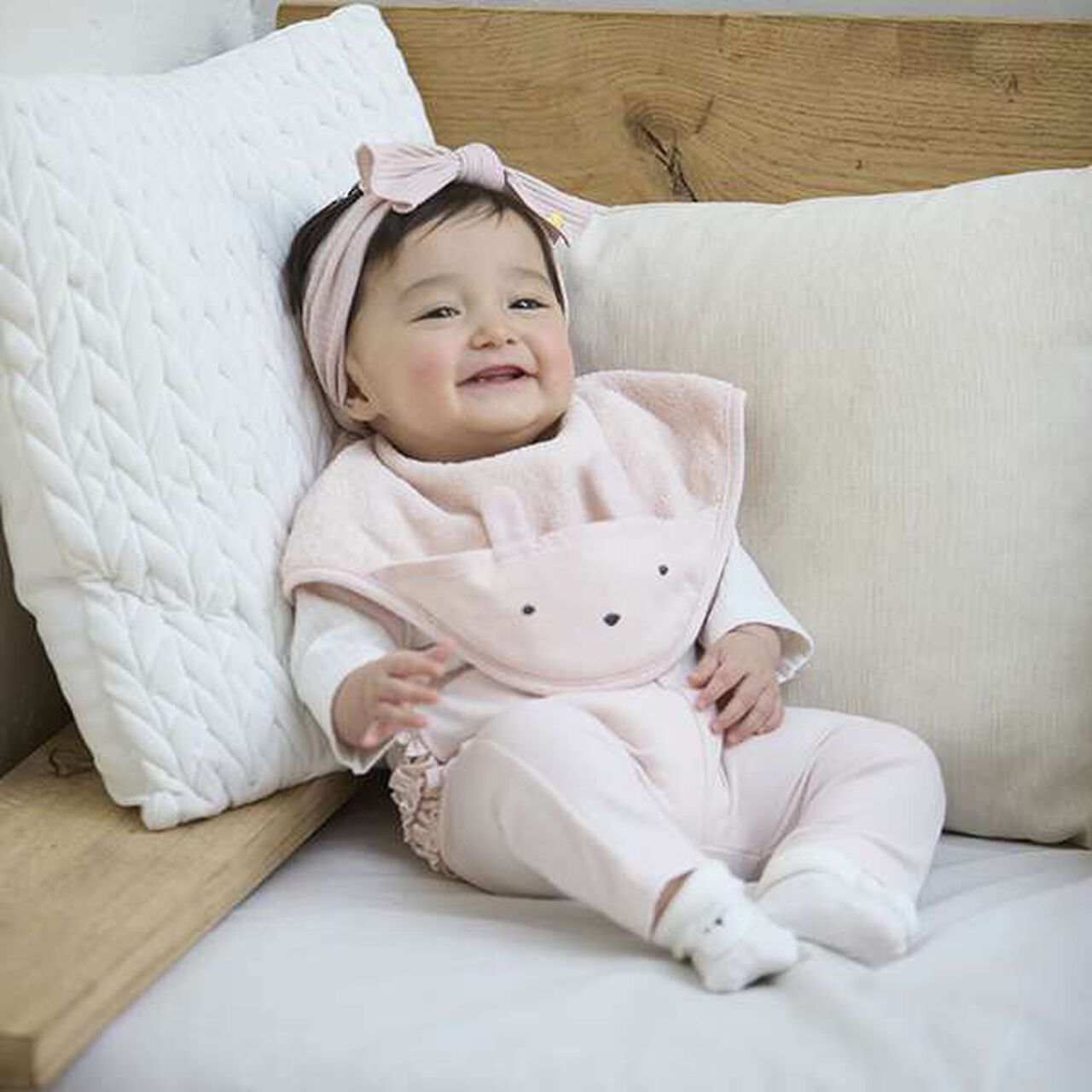 Back Frill Leggings,Light pink, large image number 3