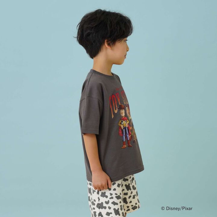 [Disney-Pixar-Toy Story] Toy Story Group Art Wide Short-Sleeve T-Shirt,Charcoal gray, medium image number 6