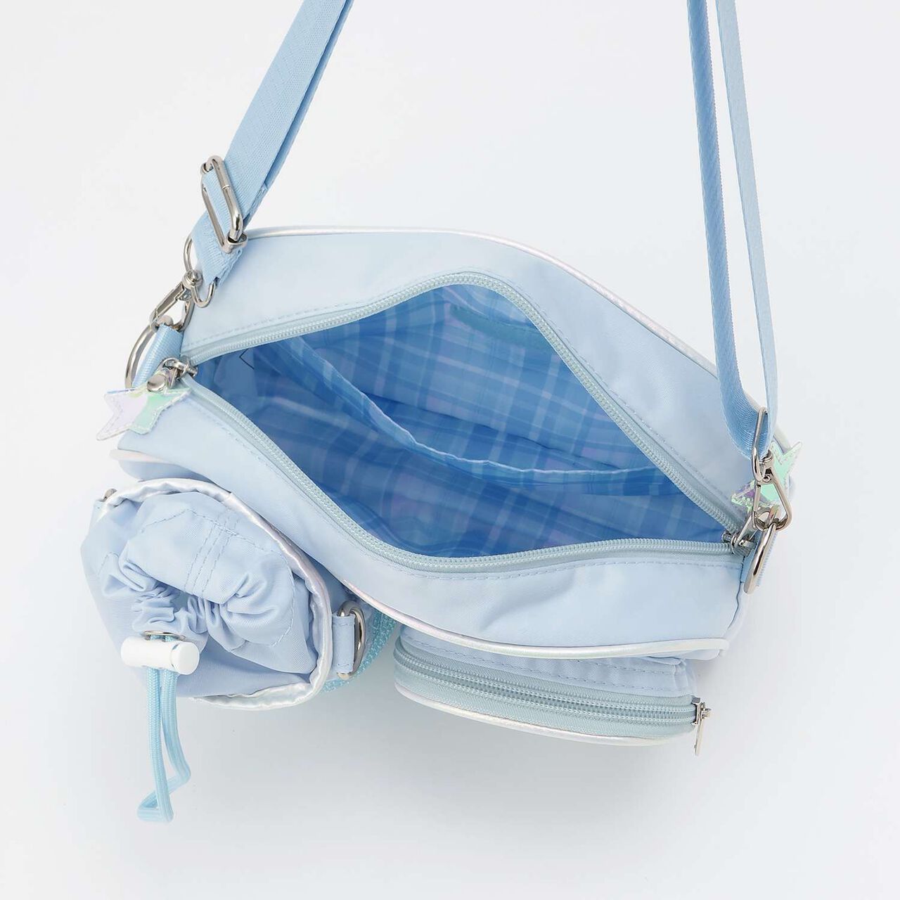 Shoulder Bag with Bottle Holder,Light pink, large image number 6