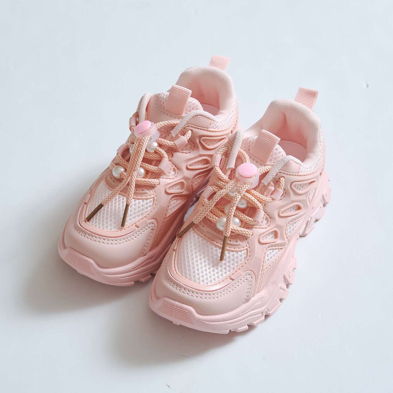 Pearl-Embellished Sneakers,Lavender, large image number 8