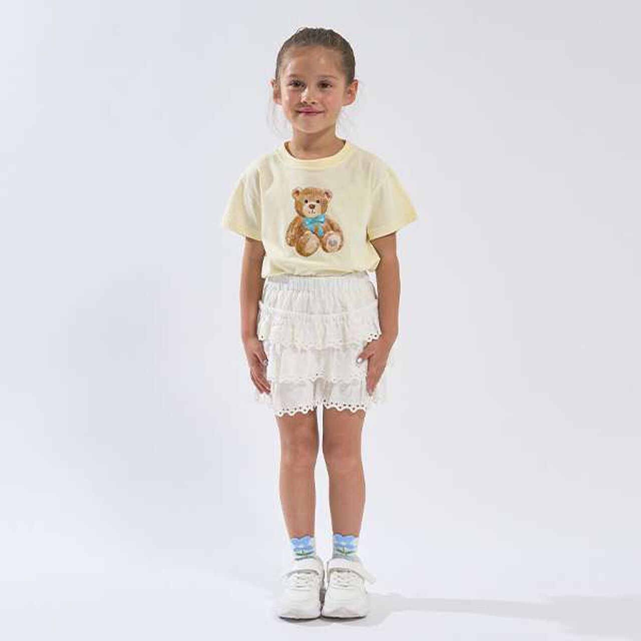 Soft Cotton Assorted Ribbon Motif Printed T-Shirt,Light blue, large image number 20