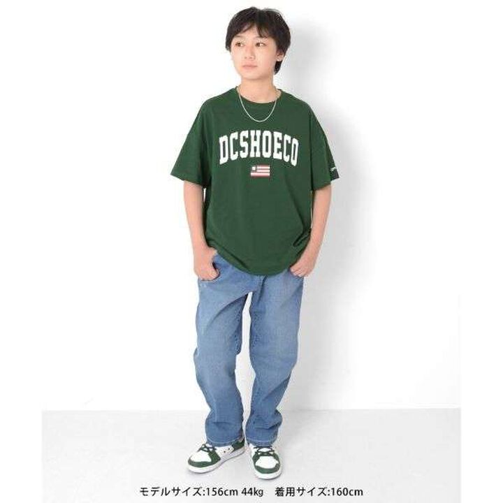 [Adult Size Available] [DC] Arch Logo Print Big Short Sleeve T-Shirt,Deep red, medium image number 1