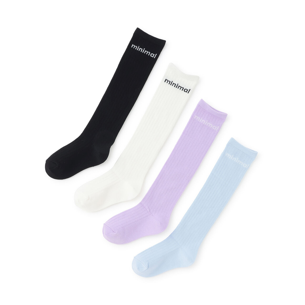 Logo Knee-High Socks,Black, large image number 3