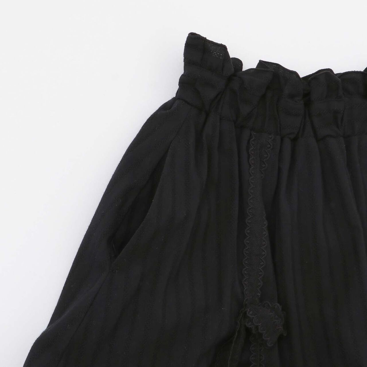 Lace Tiered Skirt,Off white, large image number 5