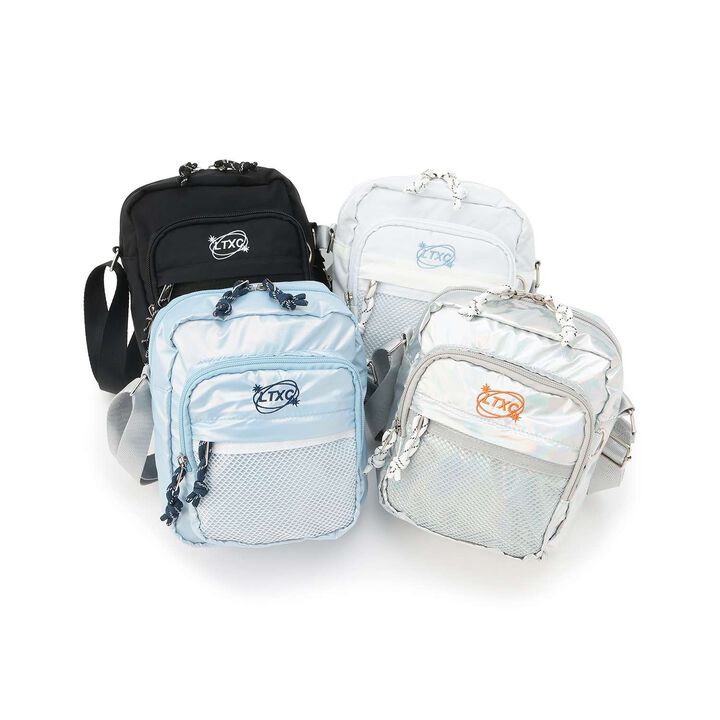[LTXC] Easy Mesh Pocket Mini Shoulder Bag,Silver, medium image number 4