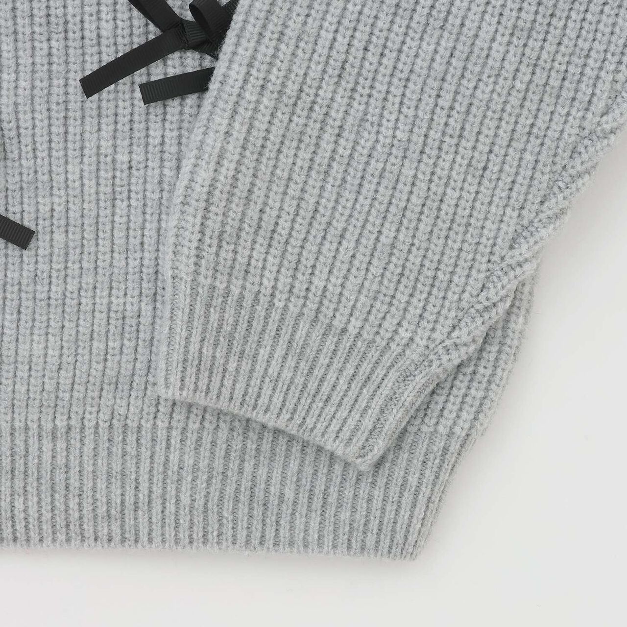 [Soft Knit] [Machine Washable] Ribbon Sweater,Ivory, large image number 13