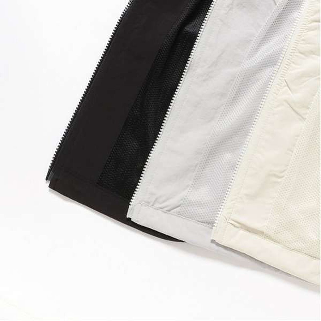 Water-Repellent Piping Nylon Blouson,Ivory, large image number 19