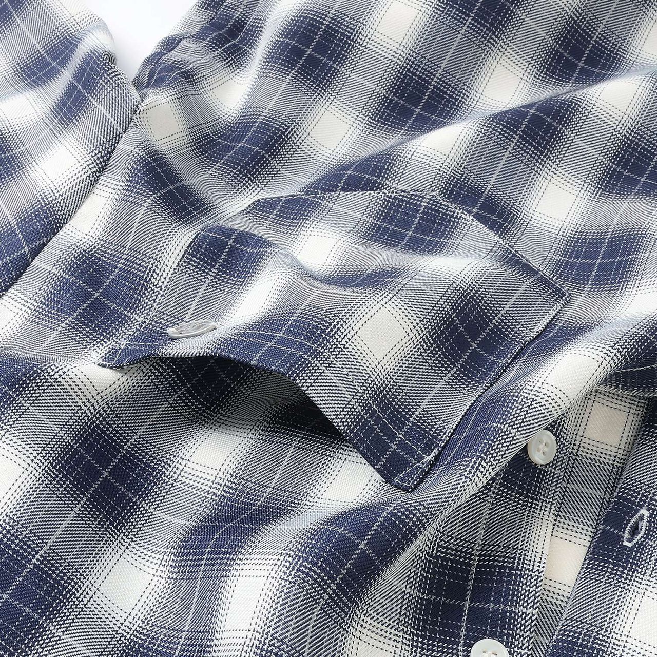 Checkered Shirt with Inner Lining,Black, large image number 13