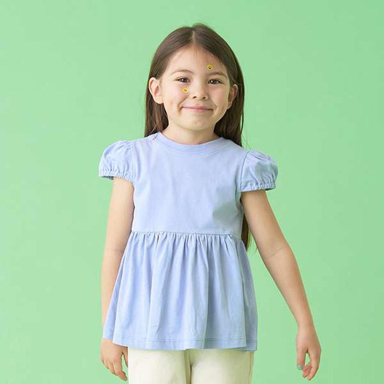[Cool Touch] Either Way Is Fine Peplum T-Shirt,Silver gray, large image number 21