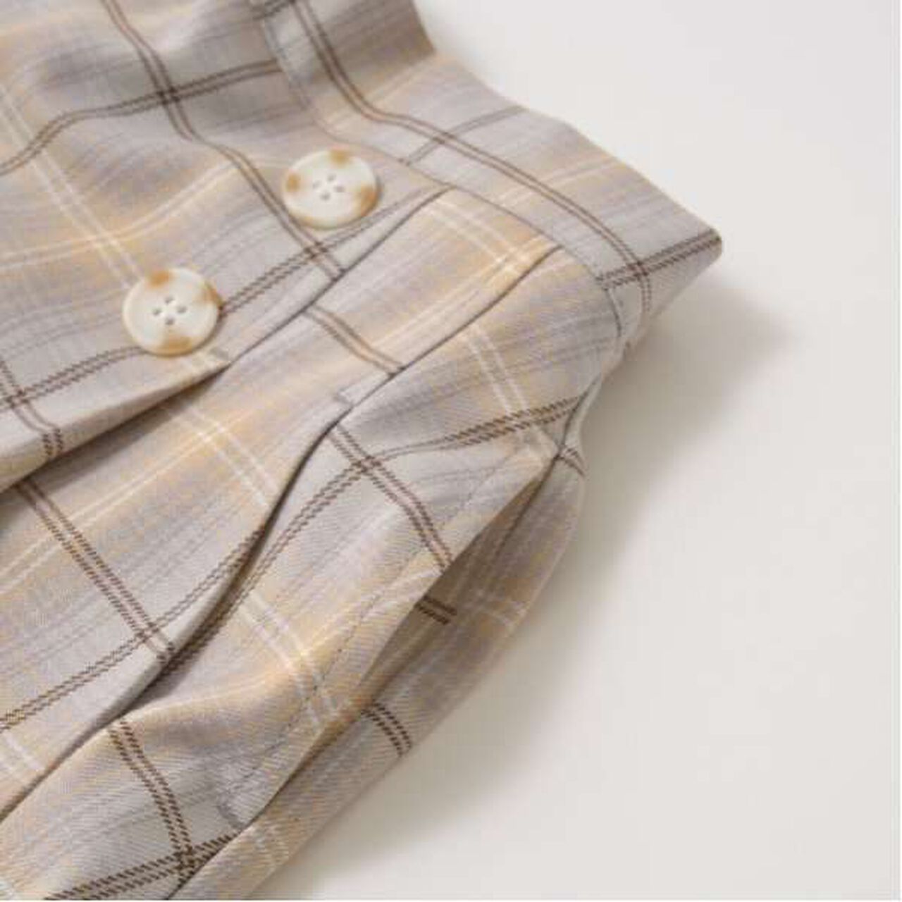 Tuck Pleated Skirt-Pants,Light gray, large image number 14