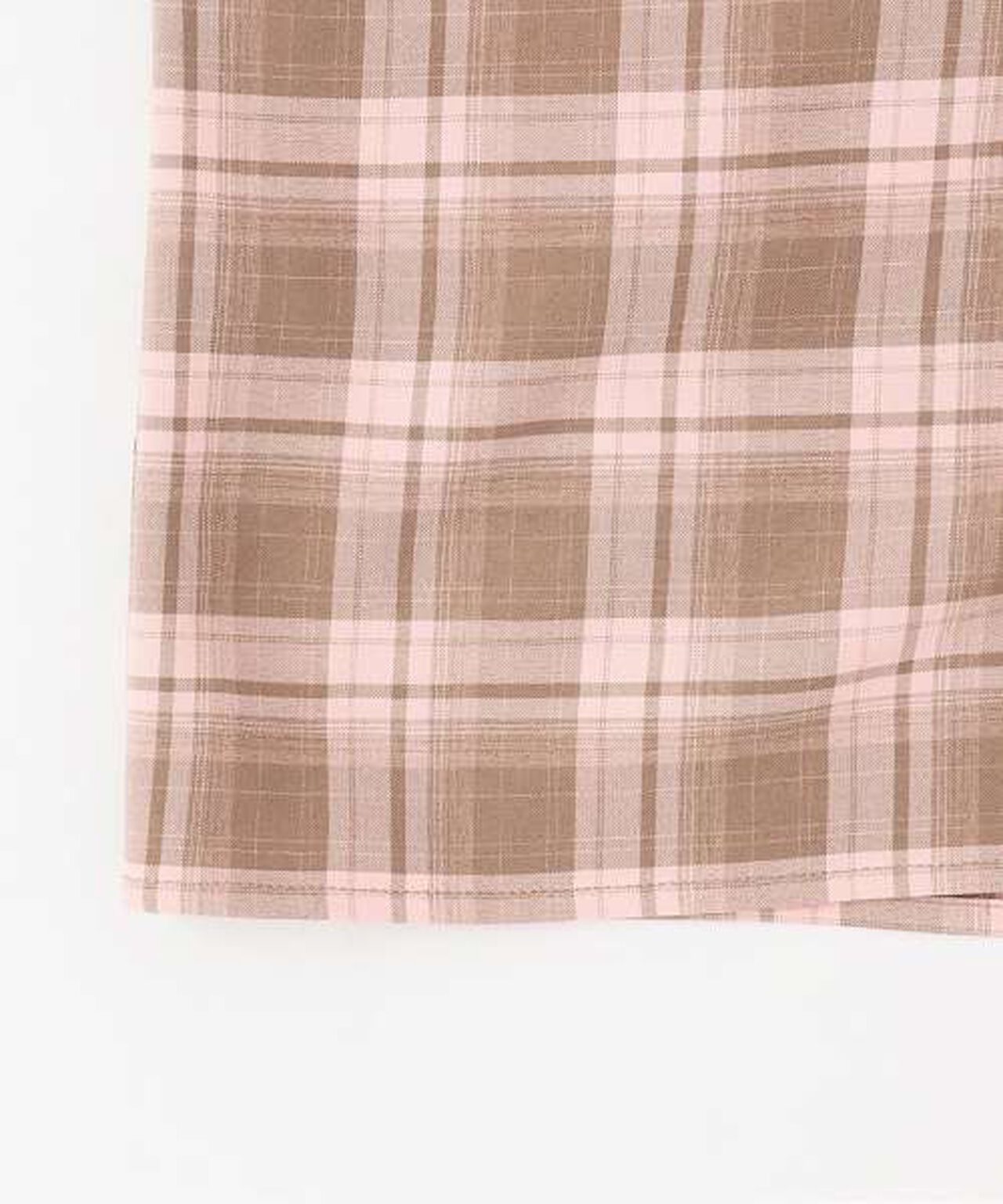 Checkered Shirt & Bustier Set,Pink, large image number 14