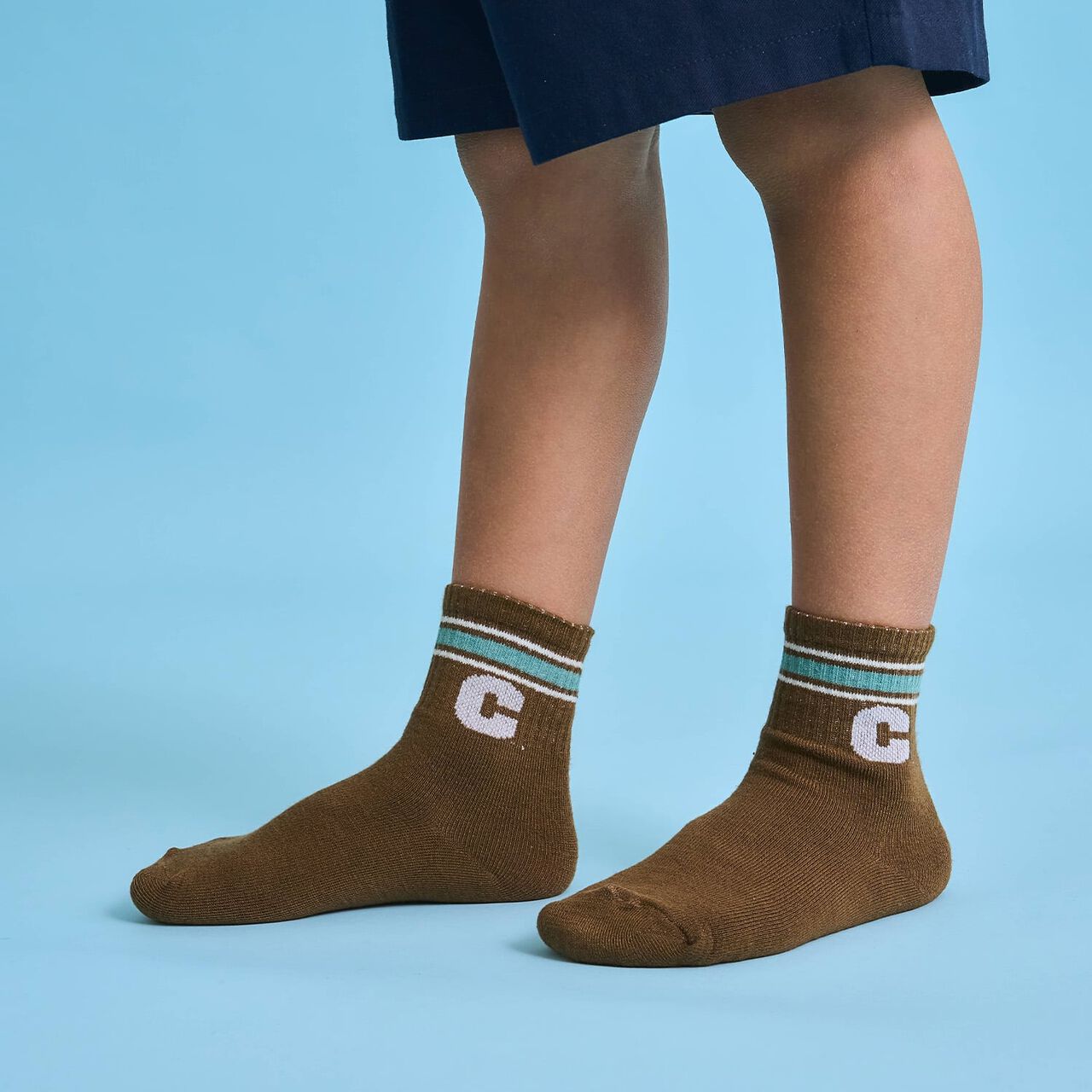 Line Assorted Crew Socks,Dark brown, large image number 12